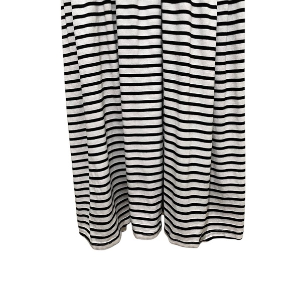 POL Babydoll Striped Crochet Trim Dress Black and White Women’s Size Small - Picture 3 of 9